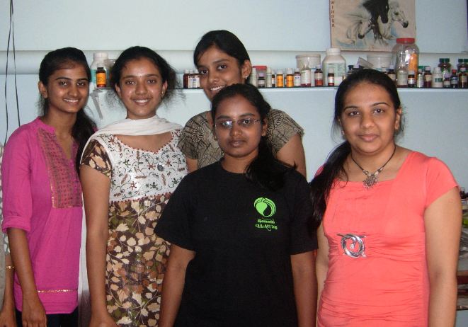 Graduate Food & Nutrition Students from Mount Carmel College Bangalore 2012